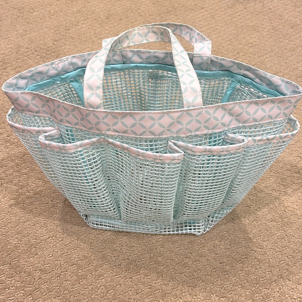 Bed Bath  Beyond Light Blue Shower Caddy